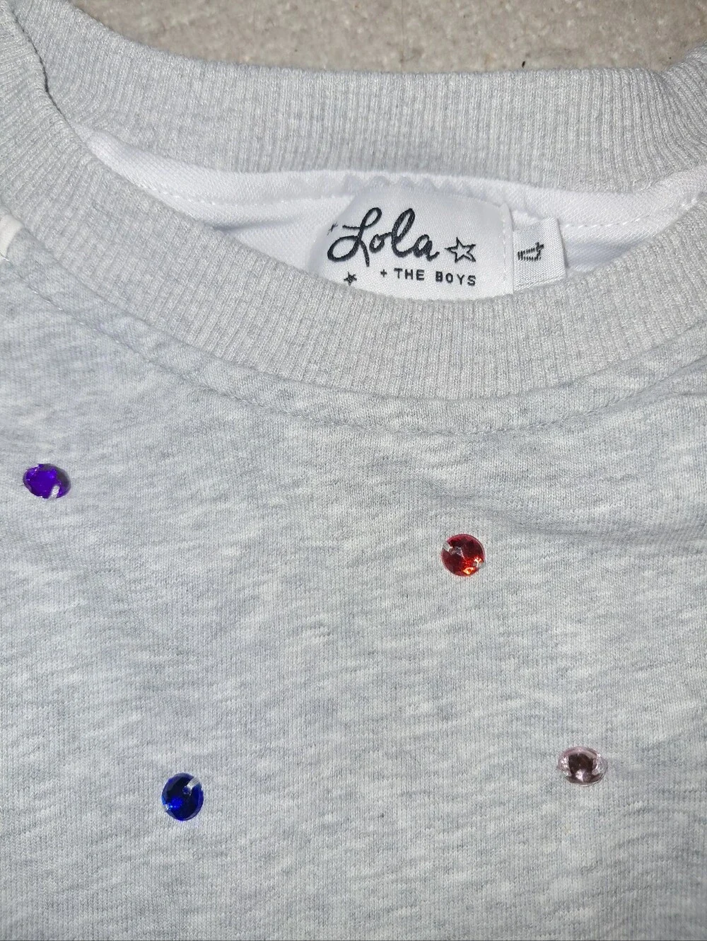 Lola the Boys brand Girls size 4, tracksuit set, with faux gems
